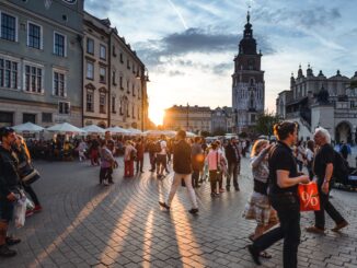 turisté v praze